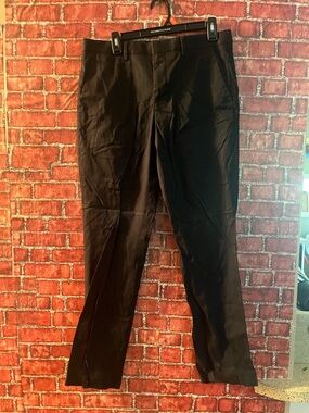 Express Men's Black Dress Pants - Sleek Straight Leg 30x32 (Rm86)